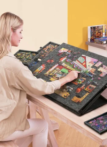 Sets Tilting Puzzle Board with 2-in-1 Designed Stand & Cover for Adults, Portable Jigsaw Puzzle Table for Up to 1000 Pieces - AliExpress 15